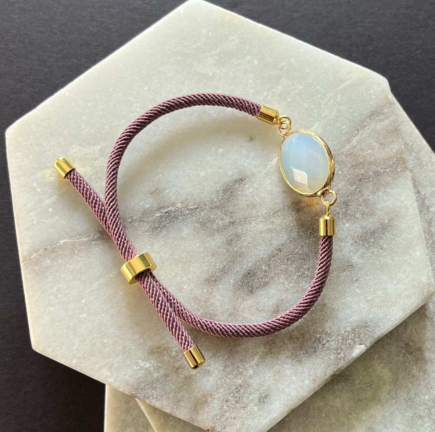 Adjustable Natural Stone Bracelet