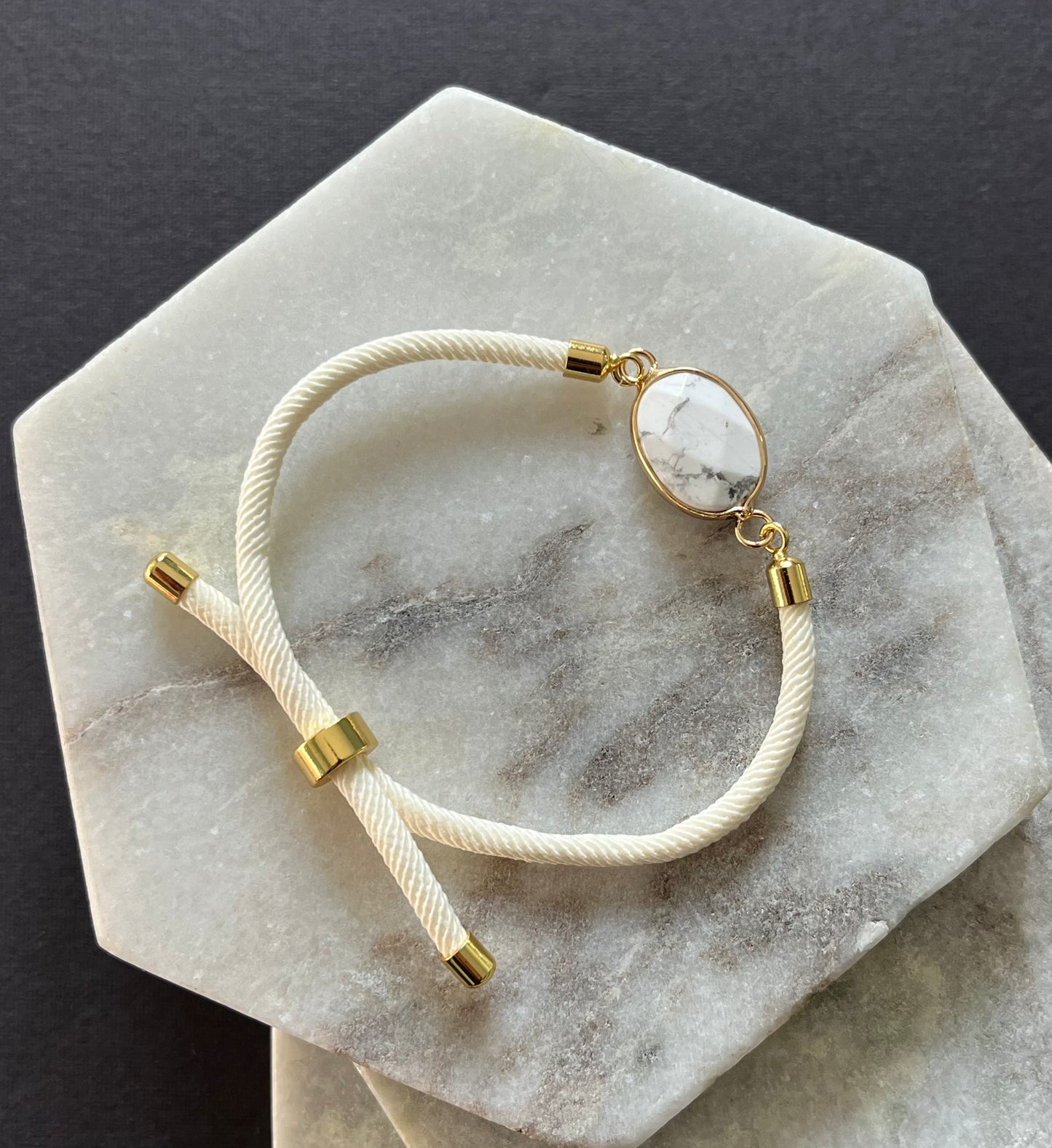 Adjustable Natural Stone Bracelet