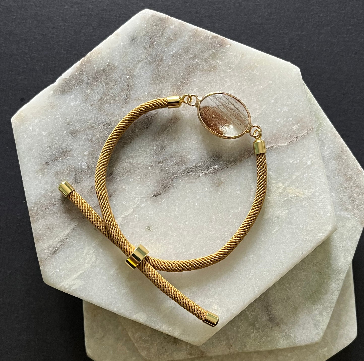 Adjustable Natural Stone Bracelet