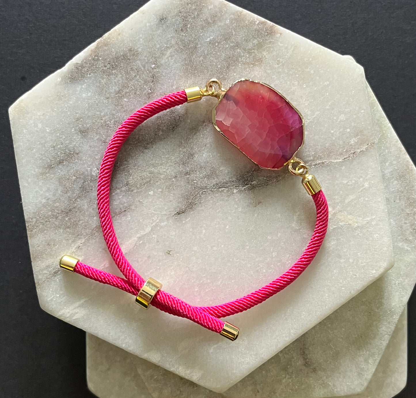 Adjustable Natural Stone Bracelet