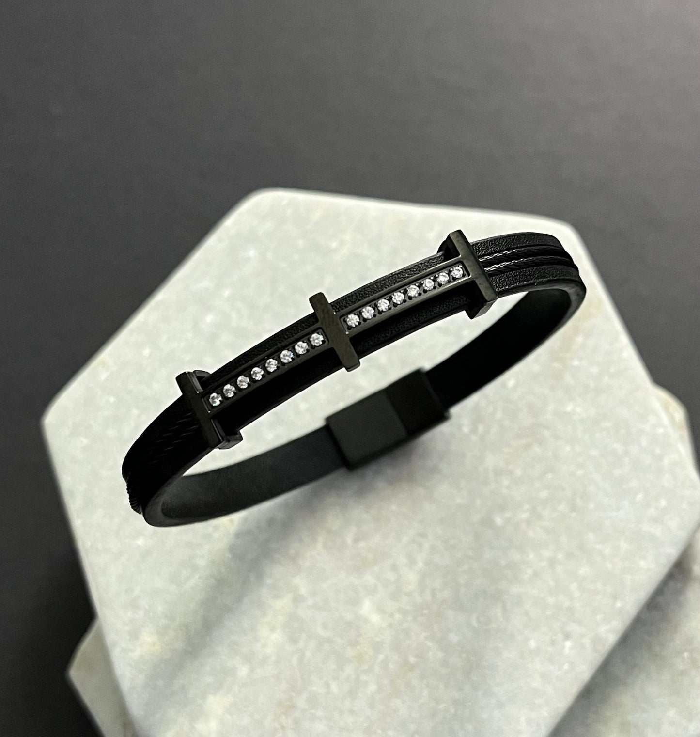 Shine Black Chrome Bracelet