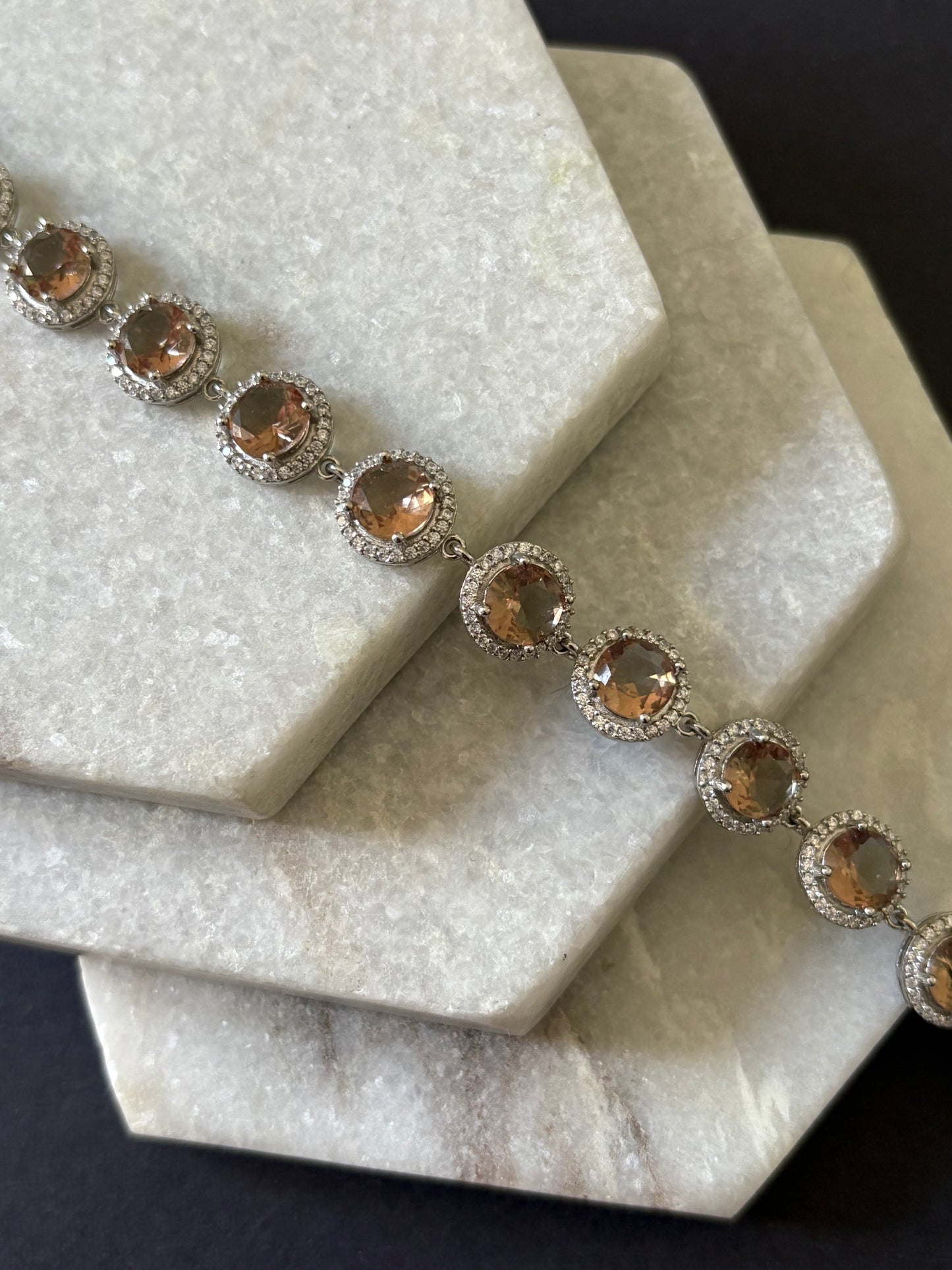 Round Cut Tennis Zultanite Bracelet