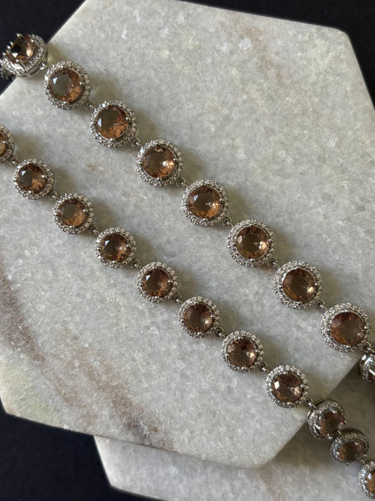 Round Cut Tennis Zultanite Bracelet