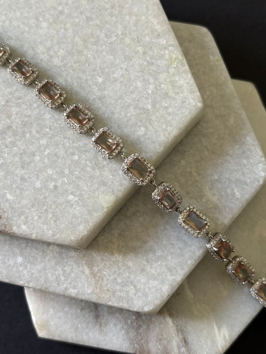 Emerald Cut Tennis Zultanite Bracelet