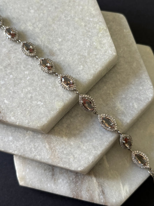 Marquise Cut Tennis Zultanite Bracelet