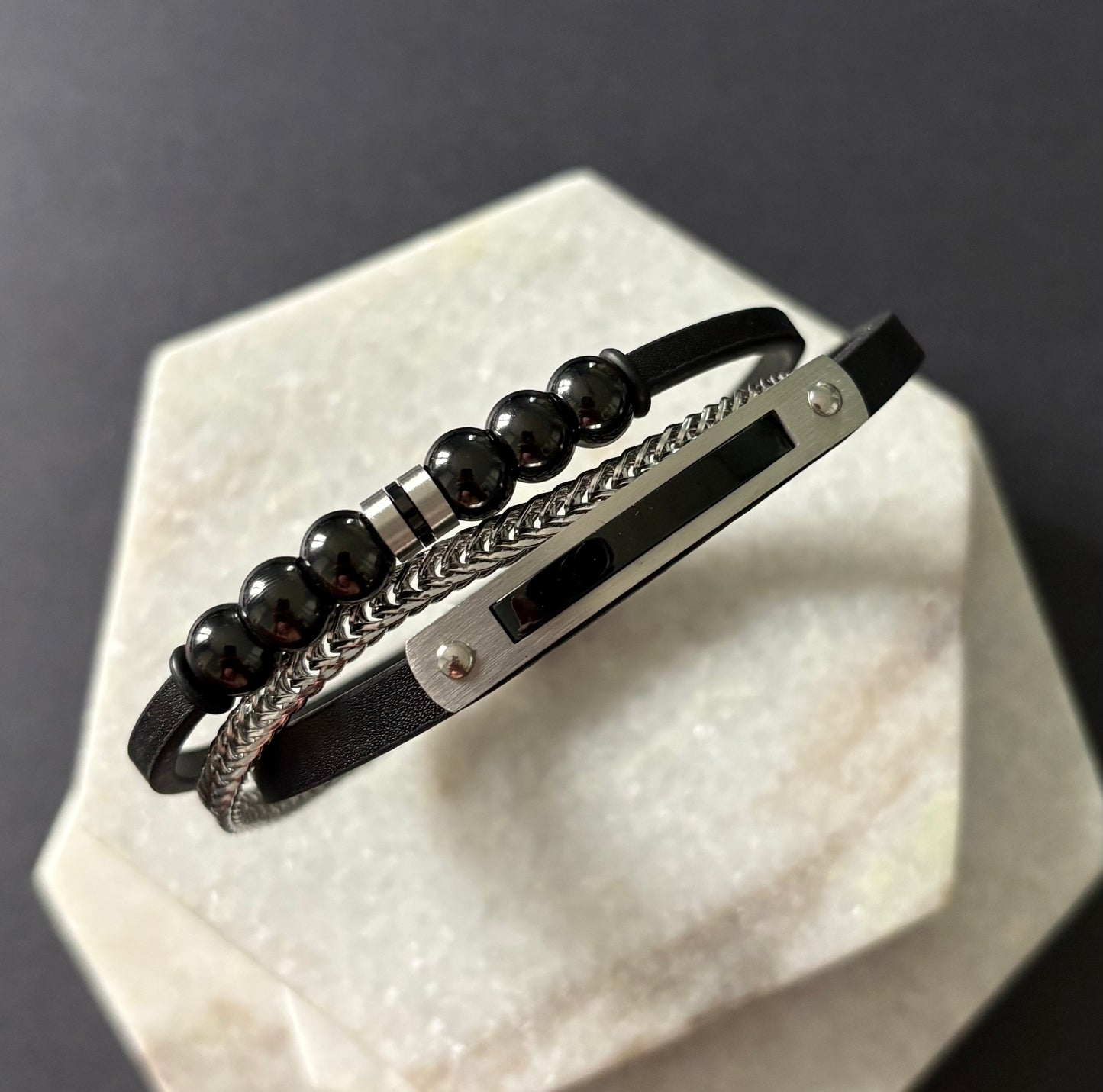 Multi Strand Hematite Bracelet