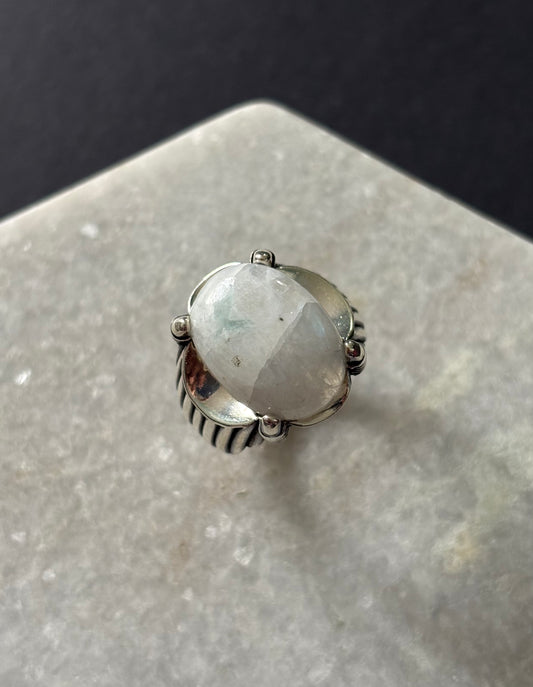 Qamar Moonstone Ring