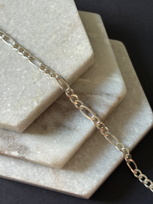 Small Figaro Chain Bracelet