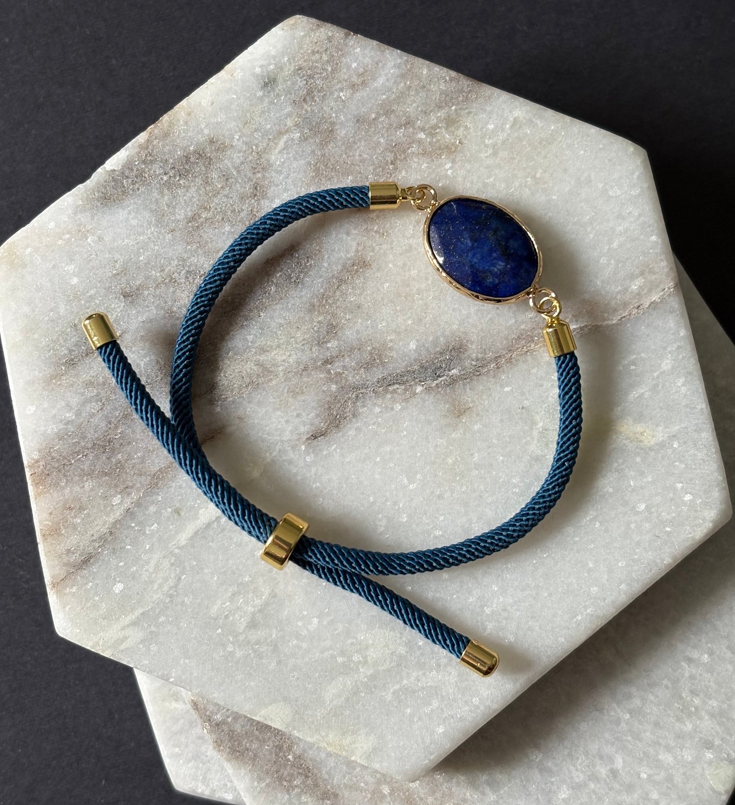 Adjustable Natural Stone Bracelet