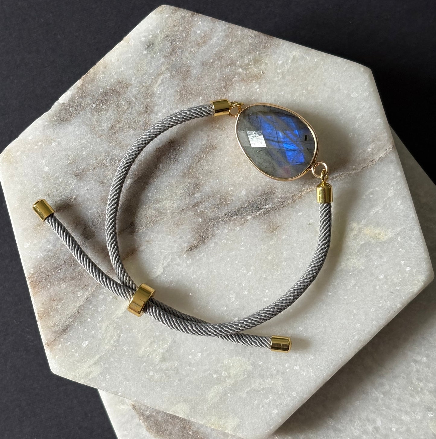 Adjustable Natural Stone Bracelet
