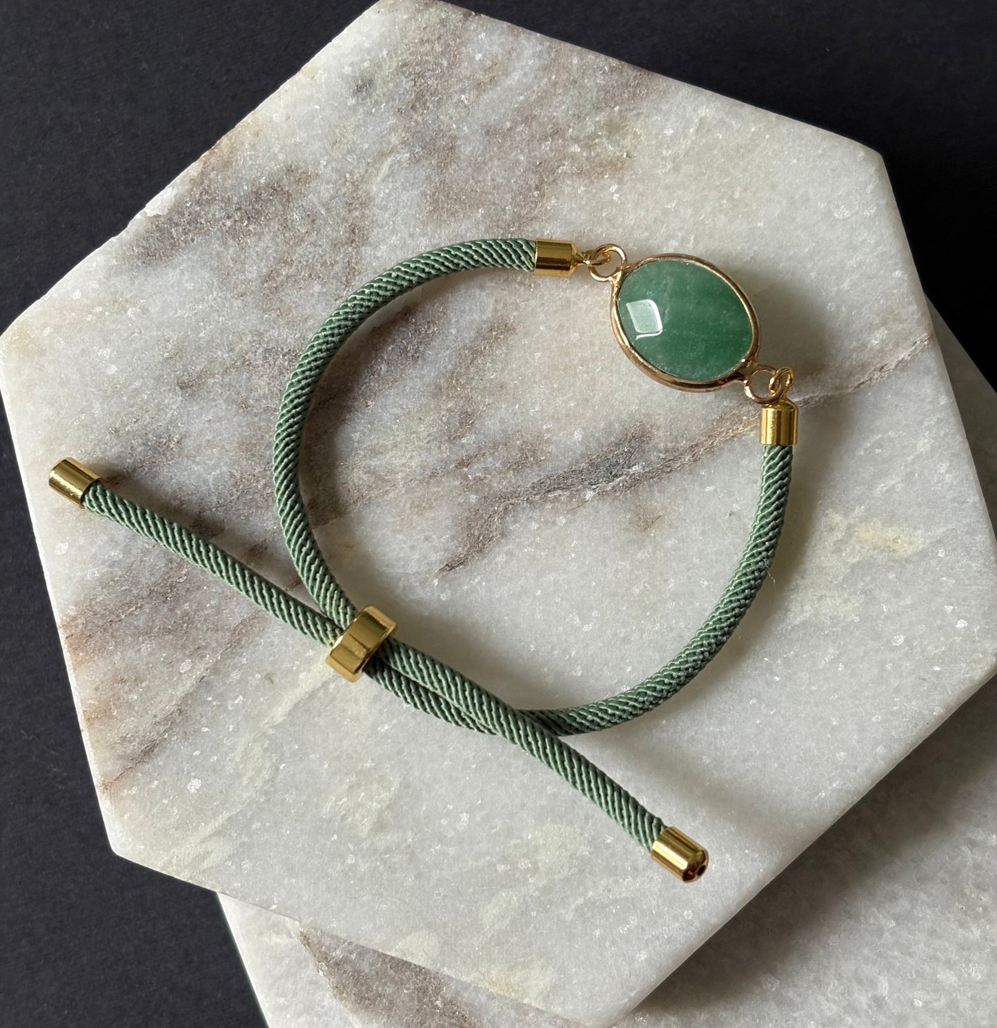 Adjustable Natural Stone Bracelet