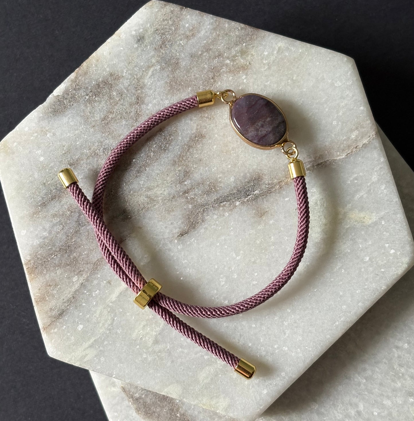 Adjustable Natural Stone Bracelet